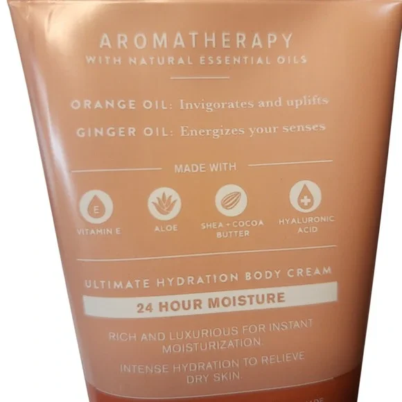 Bath and Body Works Aromatherapy Orange Ginger Hydration Body Cream. New 8oz - Picture 2 of 5
